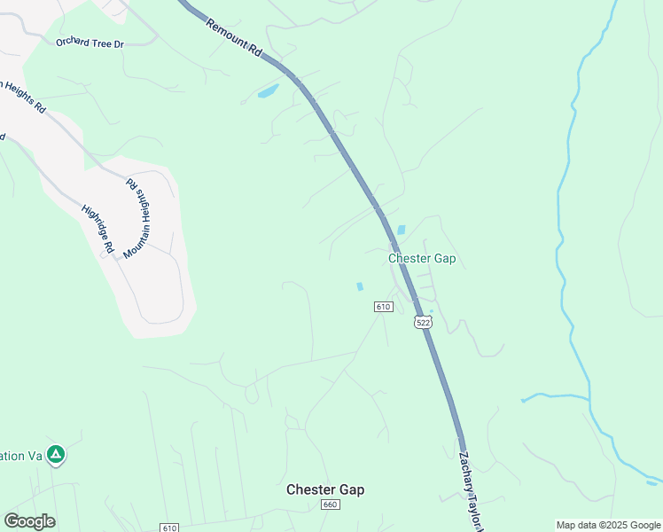 map of restaurants, bars, coffee shops, grocery stores, and more near 4530 Remount Road in Front Royal
