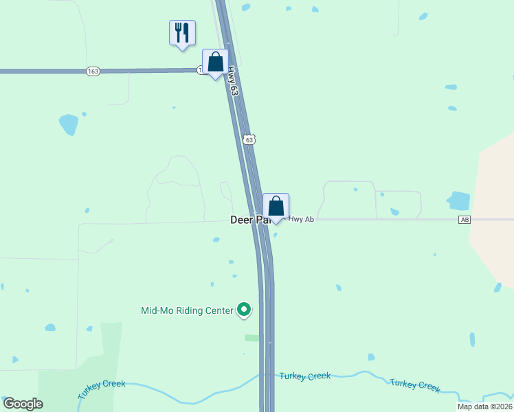map of restaurants, bars, coffee shops, grocery stores, and more near 5419 Highway 63 in Columbia