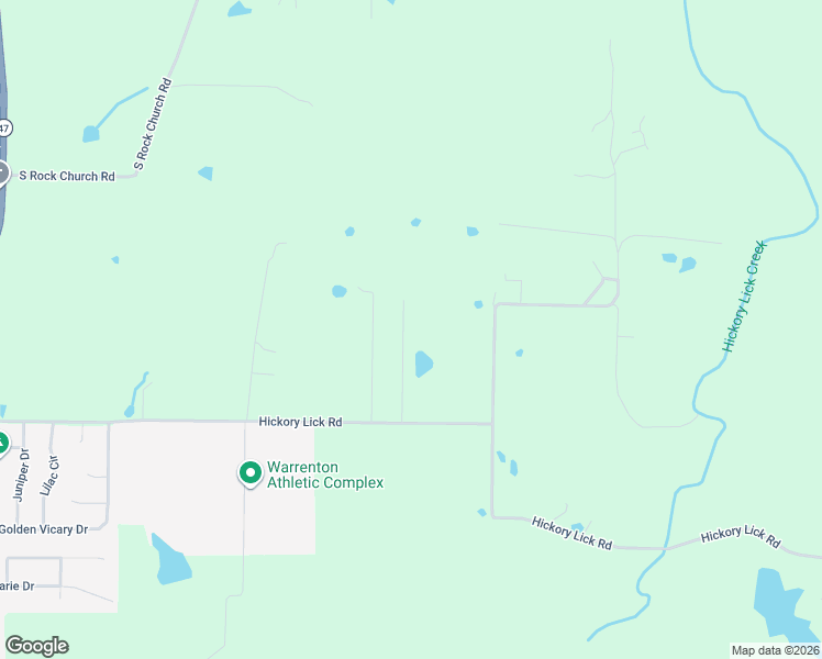 map of restaurants, bars, coffee shops, grocery stores, and more near 18189 Hickory Lick Road in Warrenton