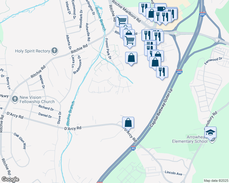1915 Forest Park Drive, Forestville MD Walk Score