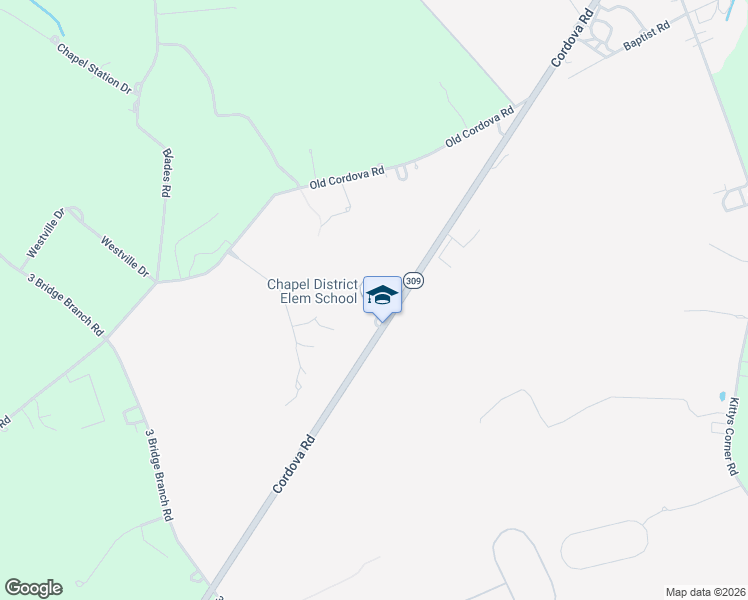 map of restaurants, bars, coffee shops, grocery stores, and more near 11430 Cordova Road in Cordova