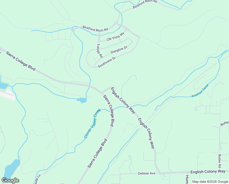 map of restaurants, bars, coffee shops, grocery stores, and more near 1575 English Colony Way in Penryn