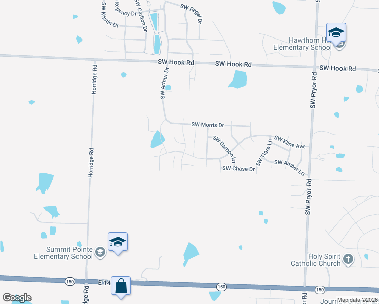 map of restaurants, bars, coffee shops, grocery stores, and more near 3116 Southwest Ragan Drive in Lee's Summit