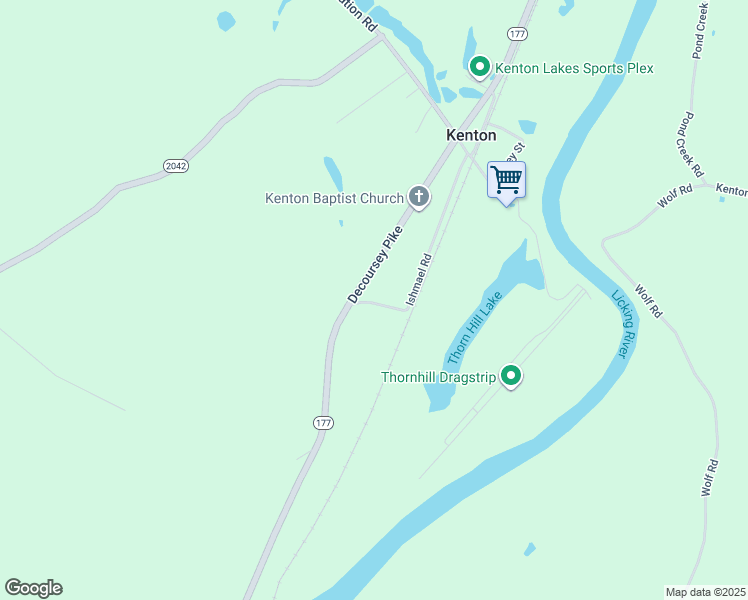 map of restaurants, bars, coffee shops, grocery stores, and more near 14111 Decoursey Pike in Morning View