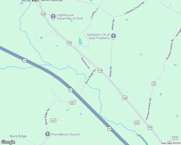 map of restaurants, bars, coffee shops, grocery stores, and more near 4673 Ohio 160 in Bidwell
