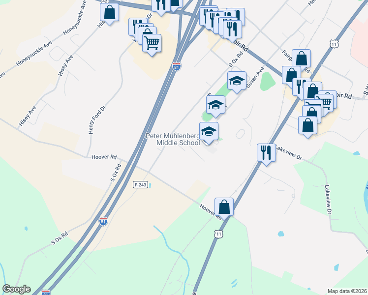 map of restaurants, bars, coffee shops, grocery stores, and more near 230 Southridge Court in Woodstock