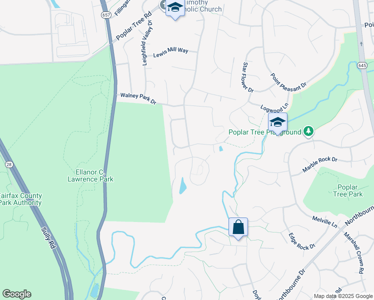 map of restaurants, bars, coffee shops, grocery stores, and more near 4834 Autumn Glory Way in Chantilly