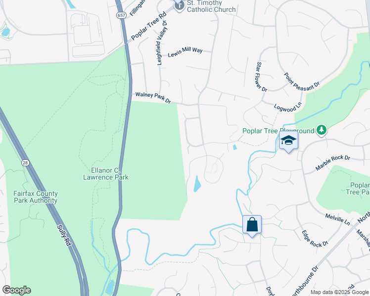 map of restaurants, bars, coffee shops, grocery stores, and more near 4818 Cross Meadow Place in Chantilly