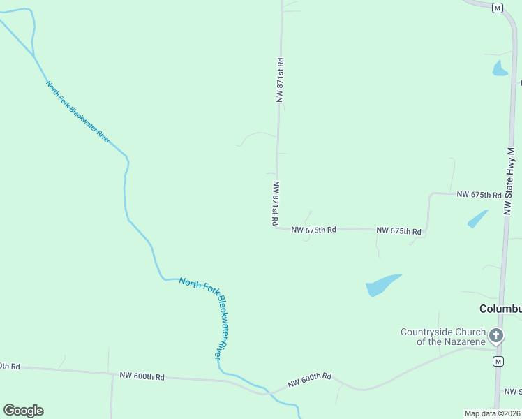map of restaurants, bars, coffee shops, grocery stores, and more near 658 Northwest 871st Road in Centerview