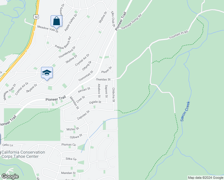 map of restaurants, bars, coffee shops, grocery stores, and more near 1776 Chibcha Street in South Lake Tahoe