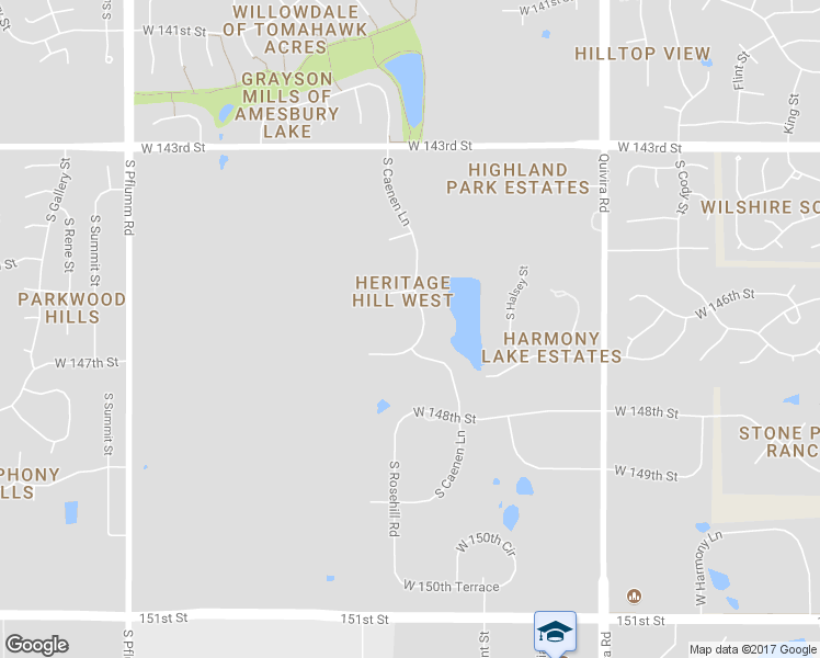 map of restaurants, bars, coffee shops, grocery stores, and more near 14670 South Caenen Lane in Olathe