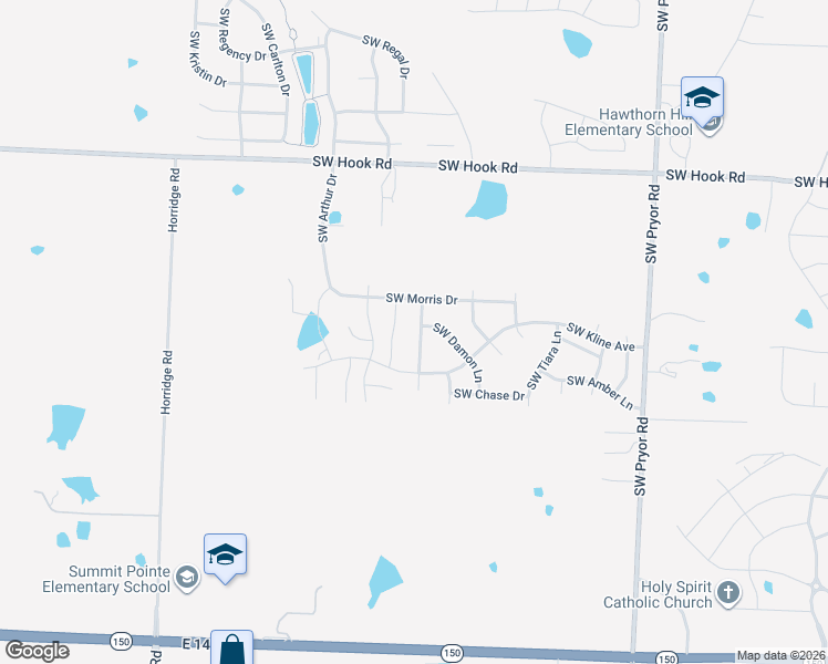 map of restaurants, bars, coffee shops, grocery stores, and more near 3116 Southwest Ragan Drive in Lee's Summit