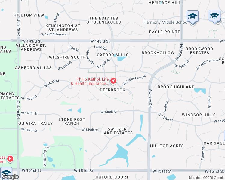 map of restaurants, bars, coffee shops, grocery stores, and more near in Overland Park