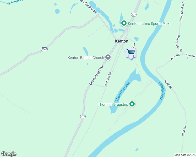 map of restaurants, bars, coffee shops, grocery stores, and more near 14111 Decoursey Pike in Morning View