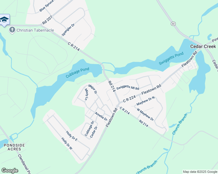 map of restaurants, bars, coffee shops, grocery stores, and more near 20612 Cubbage Pond Road in Lincoln