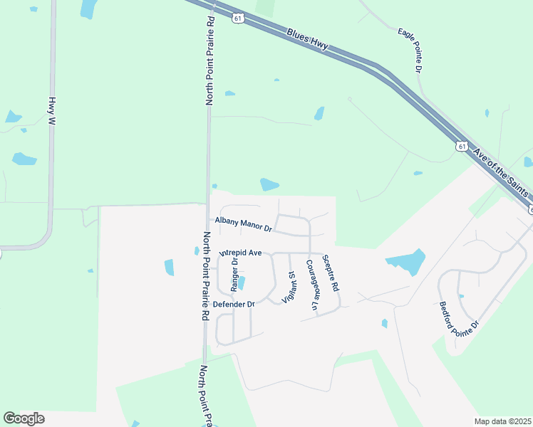 map of restaurants, bars, coffee shops, grocery stores, and more near 115 Albany Manor Drive in Foristell