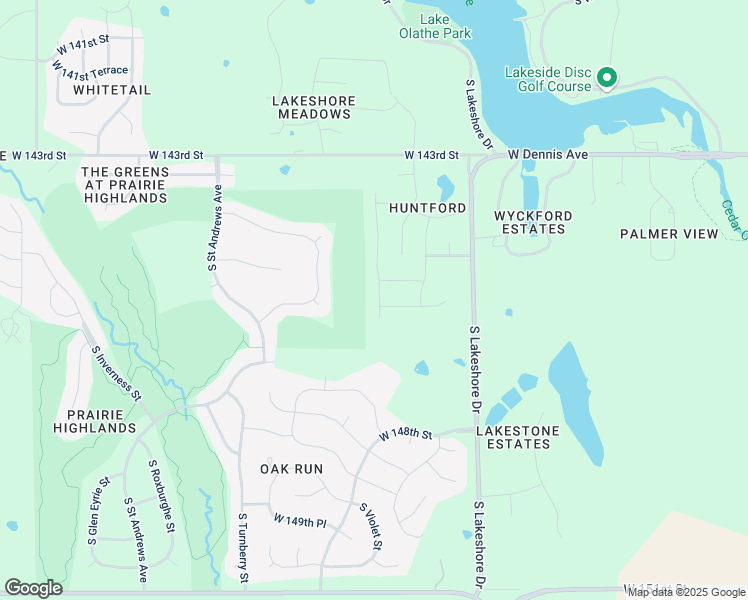 map of restaurants, bars, coffee shops, grocery stores, and more near 14489 Shady Bend Road in Olathe