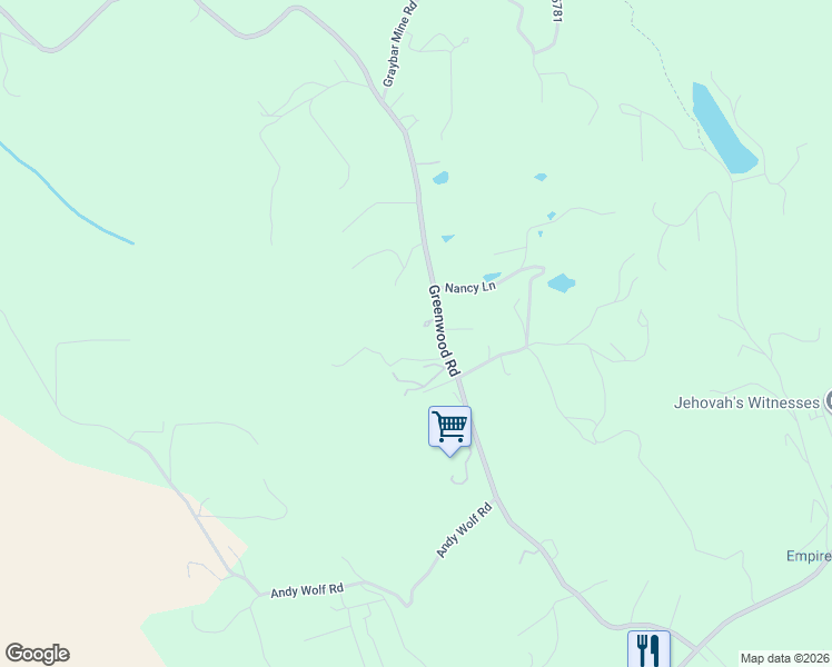 map of restaurants, bars, coffee shops, grocery stores, and more near 4300 Road 878 in Garden Valley