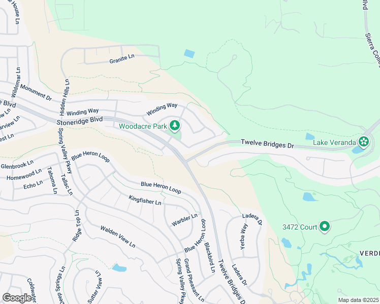 map of restaurants, bars, coffee shops, grocery stores, and more near 2663 Woodacre Lane in Lincoln