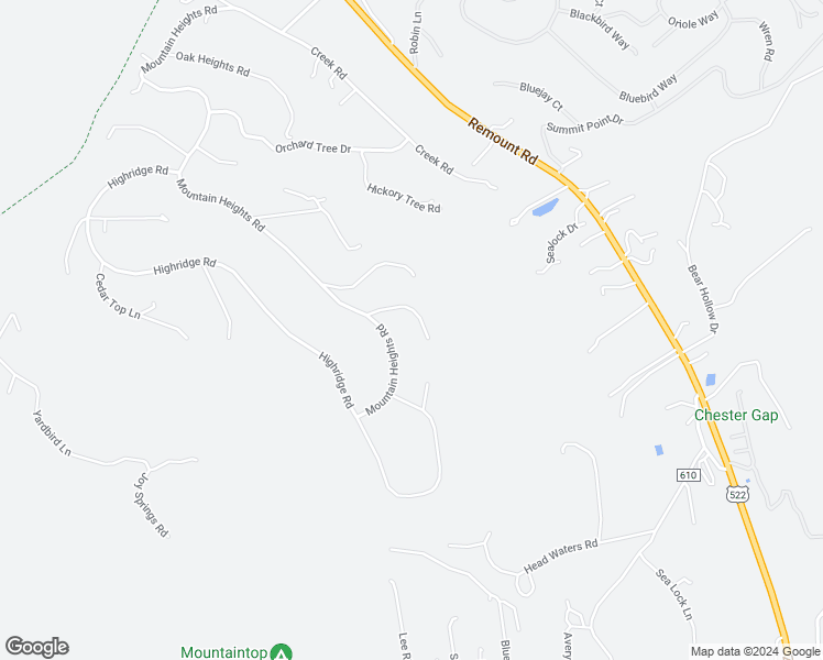 map of restaurants, bars, coffee shops, grocery stores, and more near 126 Locust Tree Lane in Front Royal