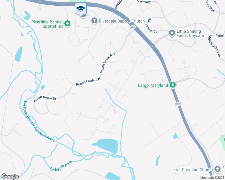 map of restaurants, bars, coffee shops, grocery stores, and more near 1803 Rebecca Court in Upper Marlboro