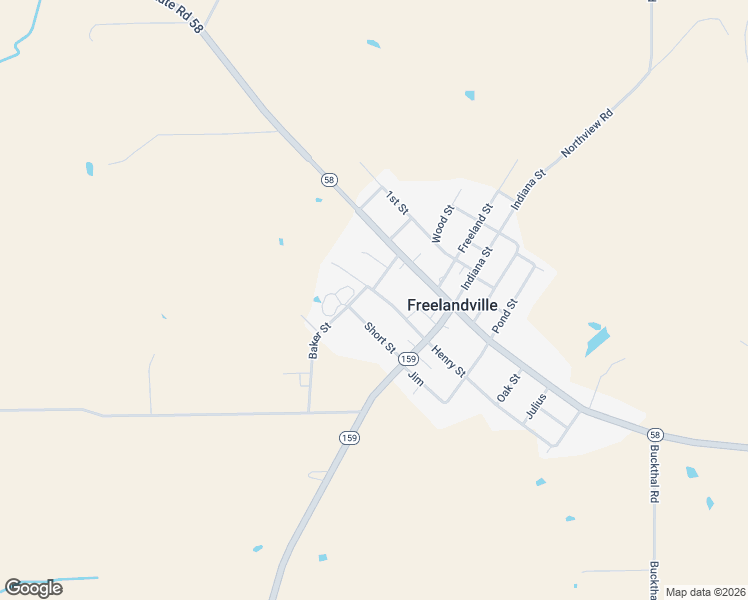 map of restaurants, bars, coffee shops, grocery stores, and more near 17 Happy Street in Edwardsport