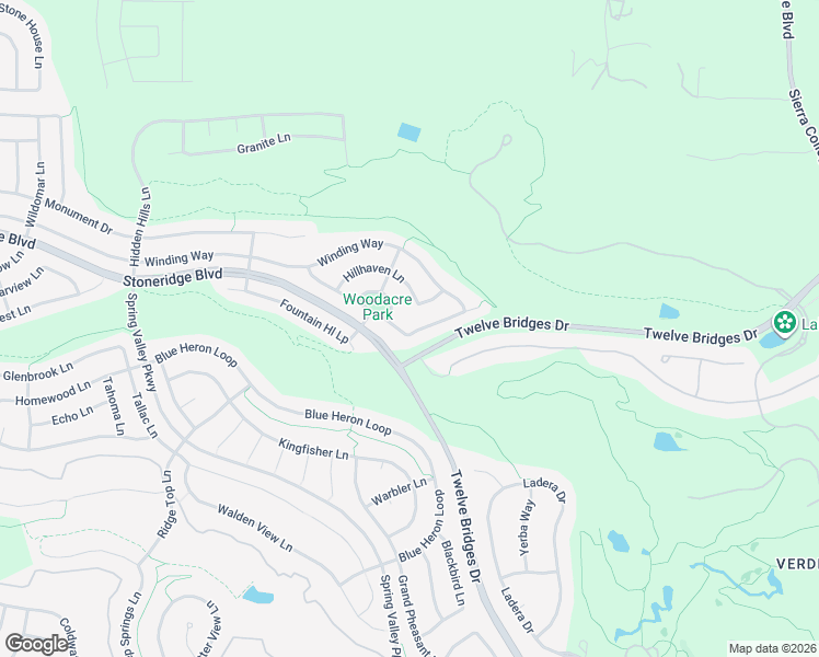 map of restaurants, bars, coffee shops, grocery stores, and more near 2652 Woodacre Lane in Lincoln