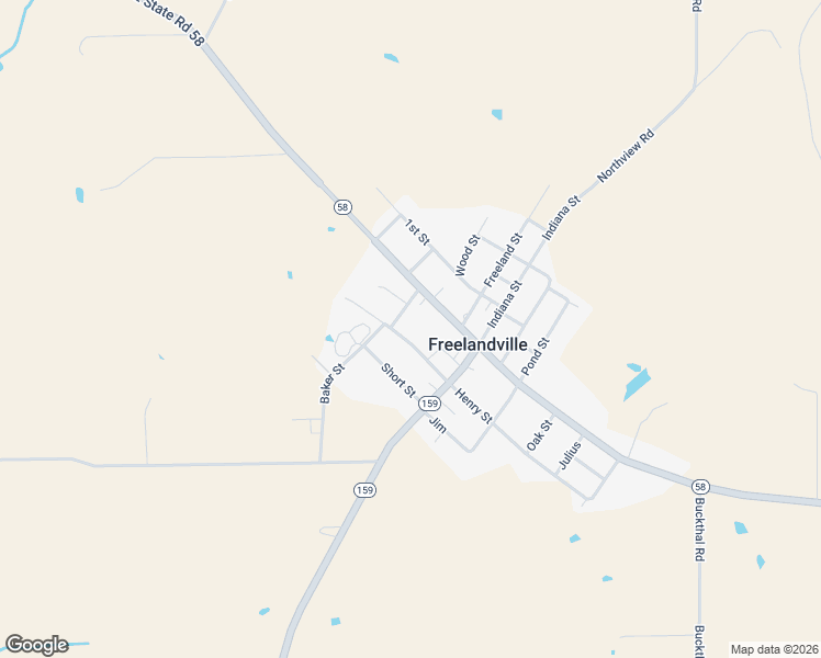 map of restaurants, bars, coffee shops, grocery stores, and more near 17 Happy Street in Edwardsport