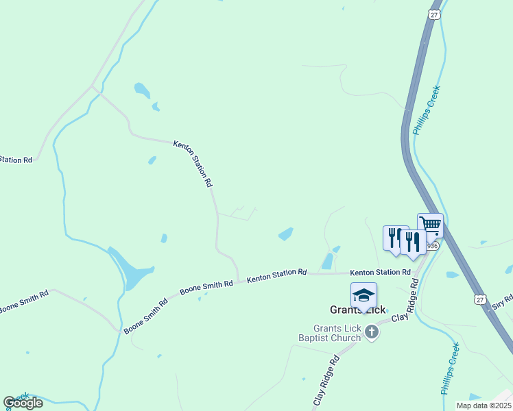 map of restaurants, bars, coffee shops, grocery stores, and more near 734 Kenton Station Road in Alexandria
