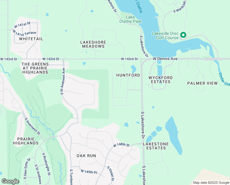 map of restaurants, bars, coffee shops, grocery stores, and more near 14489 Shady Bend Road in Olathe