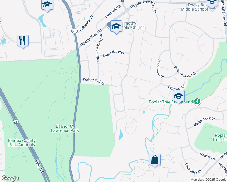 map of restaurants, bars, coffee shops, grocery stores, and more near 13796 Autumn Glory Court in Chantilly