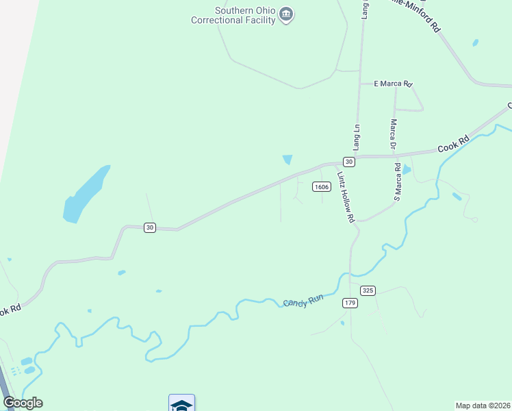 map of restaurants, bars, coffee shops, grocery stores, and more near 1098 Cook Road in Lucasville