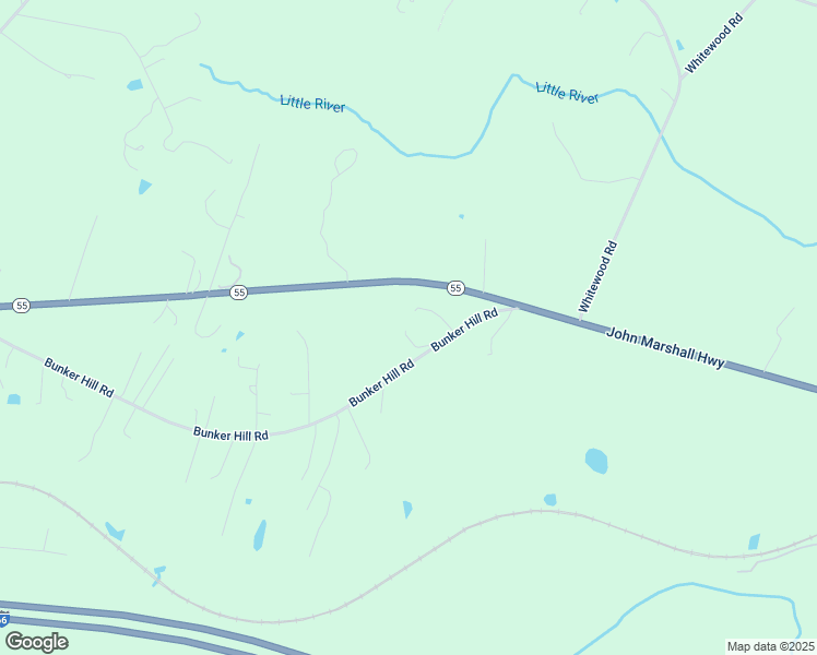 map of restaurants, bars, coffee shops, grocery stores, and more near 7100 Bunker Hill Road in The Plains
