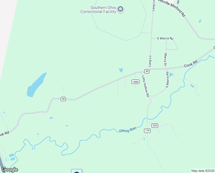 map of restaurants, bars, coffee shops, grocery stores, and more near 1098 Cook Road in Lucasville