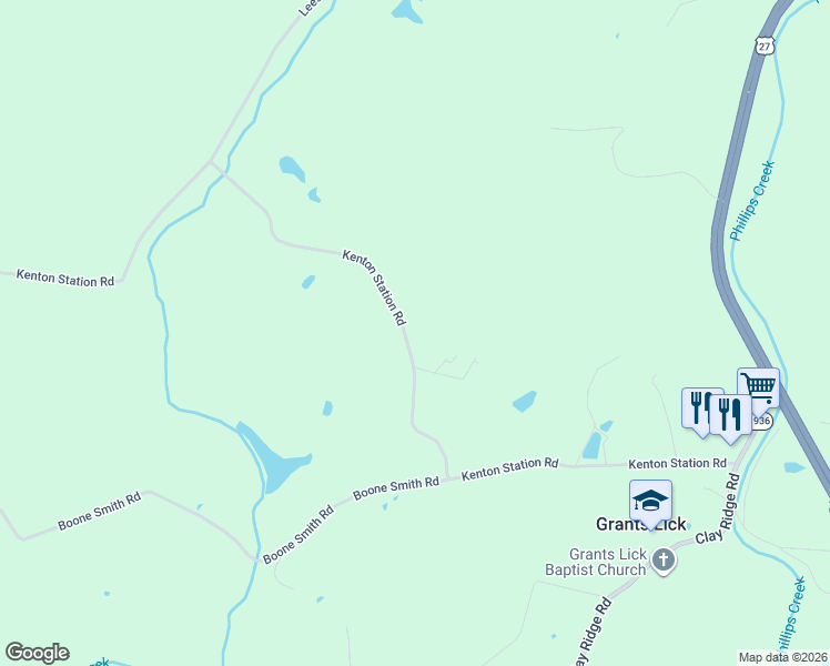 map of restaurants, bars, coffee shops, grocery stores, and more near 728 Kenton Station Road in Alexandria