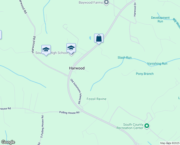 map of restaurants, bars, coffee shops, grocery stores, and more near 4441 Solomons Island Road in Harwood