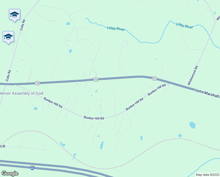 map of restaurants, bars, coffee shops, grocery stores, and more near 4178 Narrows Lane in The Plains