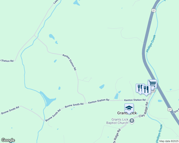 map of restaurants, bars, coffee shops, grocery stores, and more near 734 Kenton Station Road in Alexandria
