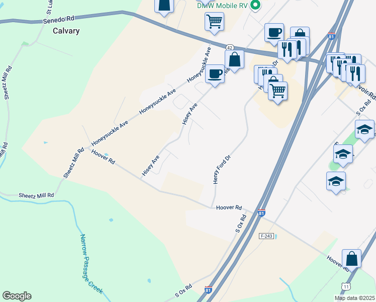 map of restaurants, bars, coffee shops, grocery stores, and more near 1267 White Rock Court in Woodstock