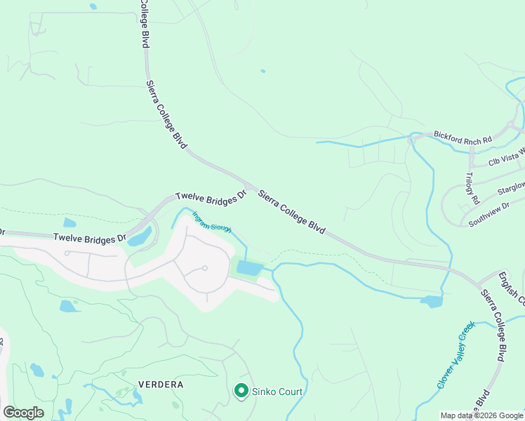 map of restaurants, bars, coffee shops, grocery stores, and more near 1260 Sierra College Boulevard in Lincoln