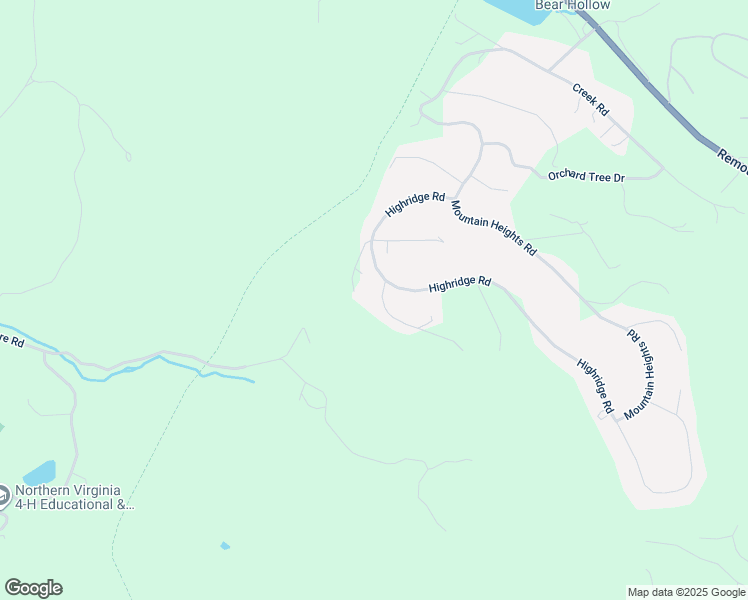 map of restaurants, bars, coffee shops, grocery stores, and more near 40 Cedar Top Lane in Front Royal