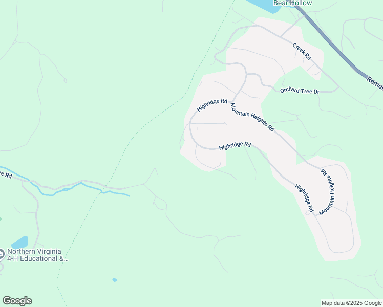 map of restaurants, bars, coffee shops, grocery stores, and more near 40 Cedar Top Lane in Front Royal