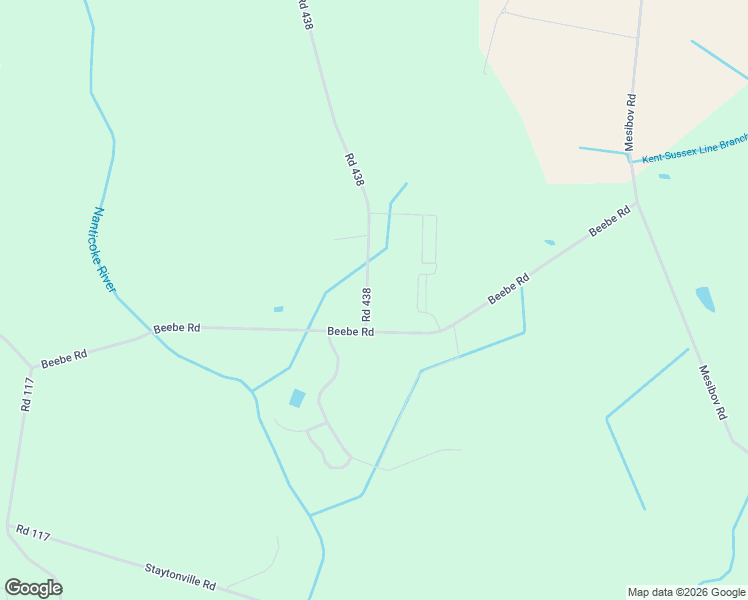 map of restaurants, bars, coffee shops, grocery stores, and more near 72 Road 438 in Harrington