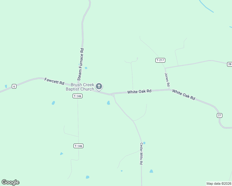 map of restaurants, bars, coffee shops, grocery stores, and more near 9 White Oak Road in Blue Creek