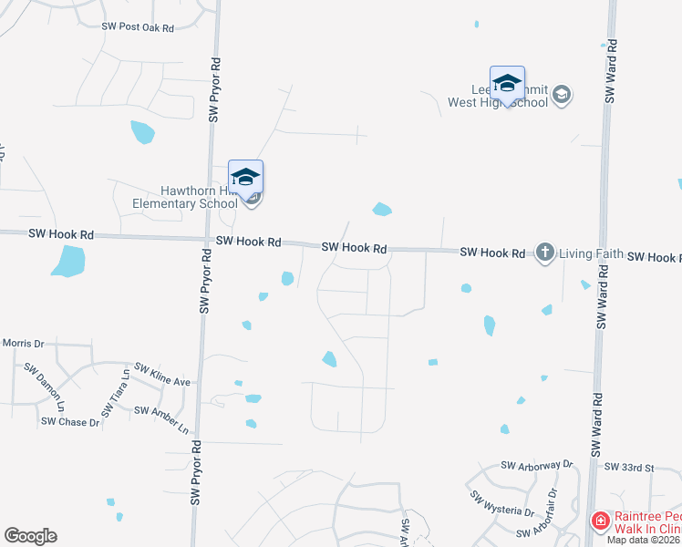map of restaurants, bars, coffee shops, grocery stores, and more near 1531 Southwest Arbor Lane in Lee's Summit
