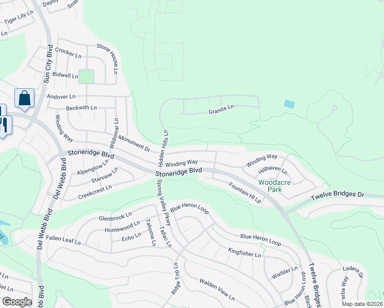 map of restaurants, bars, coffee shops, grocery stores, and more near 2249 Monument Drive in Lincoln