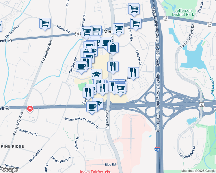 Gatehouse Rd & Gallows Rd, Merrifield VA Walk Score