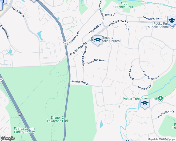 map of restaurants, bars, coffee shops, grocery stores, and more near 13897 Ferrara Court in Chantilly