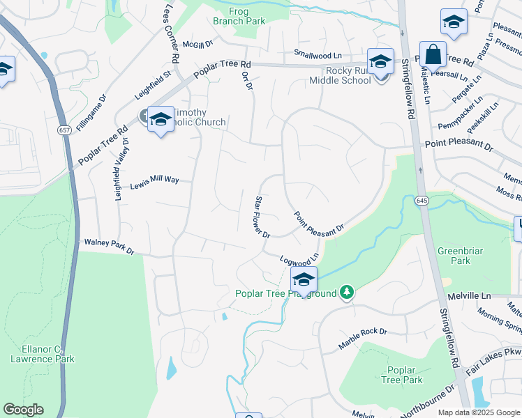map of restaurants, bars, coffee shops, grocery stores, and more near 4621 Star Flower Drive in Chantilly