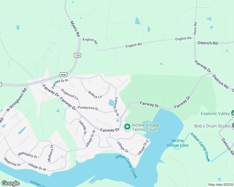map of restaurants, bars, coffee shops, grocery stores, and more near 31768 Fairway Drive in Foristell